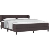  Postelja z vzmetnico Temno rjava 180x200 cm Tkanina, (22052107) | Shoptok.si