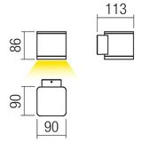  Redo 9069 - LED spoljašnje zidno svetlo BETA LED/6W/230V IP54 | Eponuda.com