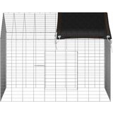  Kavez za zečeve Srebrno 100 x 78 x 78 cm Cinkani čelik | Eponuda.com