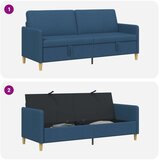 SOFA s pohranom Plava 192 x 78 x 87 cm Poliester | shoptok.hr