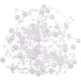  Perlice od umjetnih bisera 10+5 mm, bijele boje, 5m | shoptok.hr