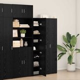  Highboard 2 pcs Crni hrast 30 x 42,5 x 185 cm | shoptok.hr