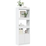  Visoka komoda bijela 63x33x180 cm od konstruiranog drva | shoptok.hr