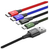 Baseus Kabl 4-u-1 za iP+Type-C + Micro 3.5A 1.2m CA1T4-B01 Cene