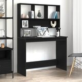  Radni stol s policama Crni hrast 102x45x148 cm Konstruirano drvo | shoptok.hr