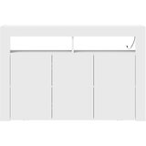  Kreveta S LED lampica Bijelo 116 x 30 x 75 cm Konstruirano drvo | shoptok.hr