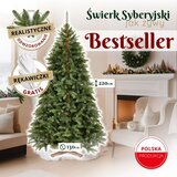  CT0237 – Umjetna jelka Sibirska smreka PE Premium, 220 cm | shoptok.hr