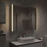  Kupaonski ormar s ogledalom Betonski sivi 83,5 x 15,5 x 70 cm | shoptok.hr