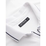 Ombre Men's pique knit polo shirt without buttons - white | Eponuda.ba