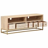  The Living Store TV omarica 110x30x40 cm trden mangov les in železo - TV Omarica, (21442359) | Shoptok.si