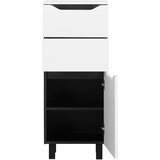 Mömax Spodnja Omarica Wave Ii V Črni/beli Barvi | Shoptok.si