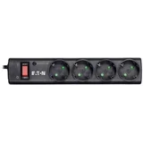 Protection Strip 4 DIN, 10A, Input: Schuko, Outputs: (4) Schuko 1m ( PS4D )