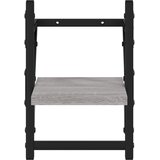  Zidne police s prečkama 2 kom boja hrasta sonome 20x25x30 cm | shoptok.hr