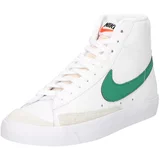 Nike Sportswear Visoke tenisice 'Blazer Mid 77' svijetlosiva / zelena / bijela