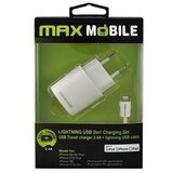 Max Mobile punjač za mobilni telefon 2U1 2.4A MFI APPLE Cene