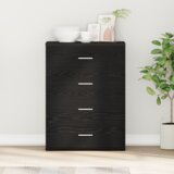 vidaXL Ormarić / Komoda Crni hrast 60 x 39 x 80 cm Konstruirano drvo | shoptok.hr
