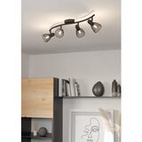 Eglo carovigno reflektor/4, e14, crni/čelik | shoptok.hr