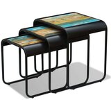  Komplet mizic 3 kosi trden predelan les, (20714277) | Shoptok.si