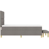  s opruga kutije Sivo-smeđa 190 x 90 cm tkanina | shoptok.hr