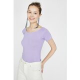 Koton Women's Purple T-Shirt Cene