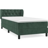 The Living Store Box spring postelja z vzmetnico temno zelena 80x200 cm žamet - Box Spring Postelja, (21489354) | Shoptok.si
