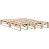 vidaXL Krevet s regalom za knjige bez madraca 120x200 cm masivno drvo | shoptok.hr