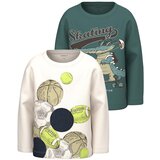 name it Majica 'TENAN' svetlo bež / smaragd | Shoptok.si