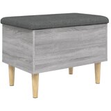  Klupa za pohranu siva boja hrasta 62x42x46 cm konstruirano drvo | shoptok.hr