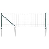 Euro ograda s špicama 10 x 0,8 m Čelik premazan PVC-om Zelena | shoptok.hr
