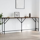 vidaXL Konzolni stol boja smeđeg hrasta 200x29x75 cm konstruirano drvo Cijene