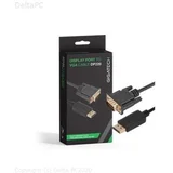 Gigatech Display Port na VGA 2m, Full HD DP220