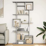 vidaXL Knjižna omara siva sonoma 92x29x188 cm inženirski les | Shoptok.si