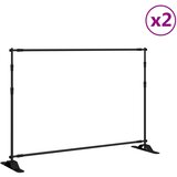  Stalci za pozadinu 2 kom crni 305 x 243 cm čelični | Eponuda.ba