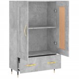  Visoka komoda boja betona 69,5 x 31 x 115 cm konstruirano drvo | shoptok.hr