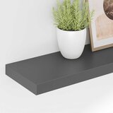  Plutajuće zidne police 4 kom sjajne sive 80 x 23,5 x 3,8 cm MDF | shoptok.hr