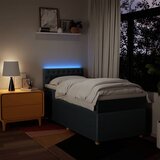  Krevet s oprugama i madracem plavi 100 x 200 cm od tkanine | shoptok.hr