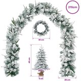 Mini božićno drvce 45 cm PVC i PE Zelena i bijela | shoptok.hr