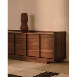Kave Home Rjava TV omarica v orehovem dekorju 200x47x40 cm Onix – | Shoptok.si