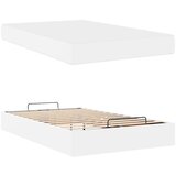  Okvir kreveta s madracem Čista bijela 120 x 190 cm Umjetna koža | shoptok.hr