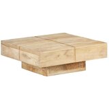 vidaXL klubska mizica 80x80x28 cm trden mangov les | Shoptok.si