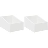  Kutija za LP ploče 2 kom. Bijela 23 x 33 x 16 cm | shoptok.hr