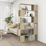 The Living Store Knjižna omara za razdelitev prostora sonoma hrast 100x24x188 cm - Knjižna Omara Za Razdelitev Prostora, (21437111) | Shoptok.si