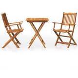  3-dijelni sklopivi vrtni blagovaonski set masivno drvo bagrema | shoptok.hr