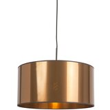 QAZQA Art Deco viseča svetilka bela z bakrenim senčilom 50 cm - Combi 1 Cene