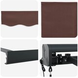 Tenda na automatsko uvlačenje smeđa 300 x 250 cm | shoptok.hr