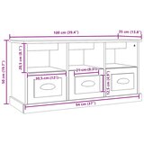 TV ormarić boja hrasta sonome 100x35x50 cm konstruirano drvo | shoptok.hr