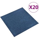 Podne pločice s tepihom 20 kom 5 m² 50 x 50 cm tamnoplave | shoptok.hr