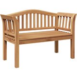 vidaXL Vrtna klupa 120x53.5x85 cm od masivnog drva tikovine | shoptok.hr
