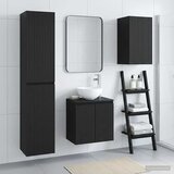  Set namještaja za kupaonicu 3 kom. Crna 33 x 34 5 x 160 cm - Crna | shoptok.hr