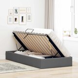  Otomanski krevet s pohranom Tamno siva 90 x 200 cm tkanina | shoptok.hr